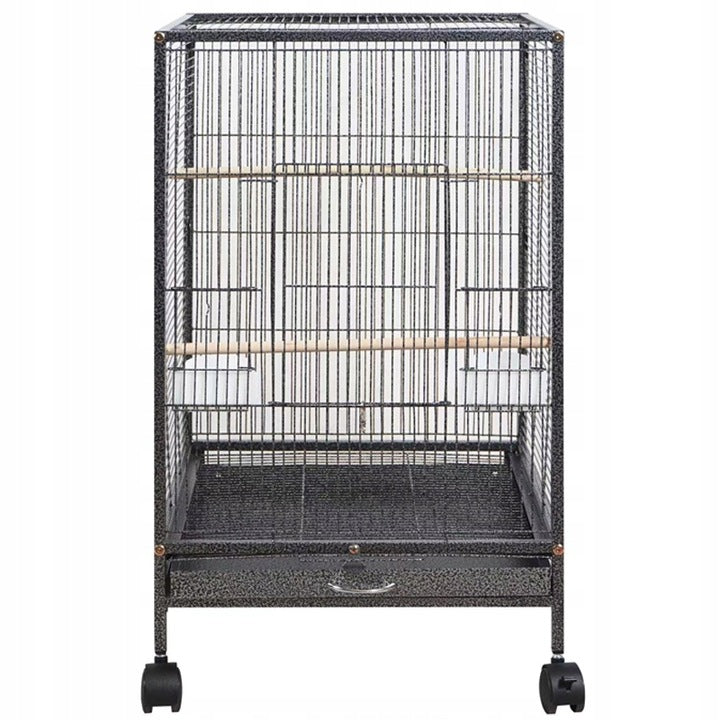 Klatka metalowa dla ptaków egzotycznych woliera dla papug kanarków 80 cm