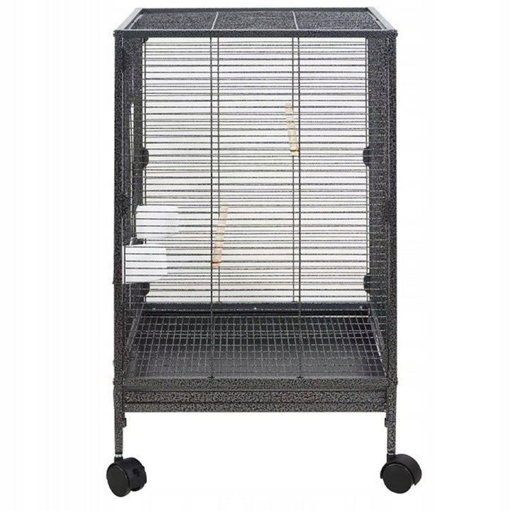 Klatka metalowa dla ptaków egzotycznych woliera dla papug kanarków 80 cm