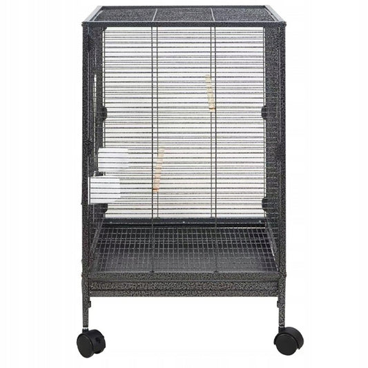 Klatka metalowa dla ptaków egzotycznych woliera dla papug kanarków 80 cm