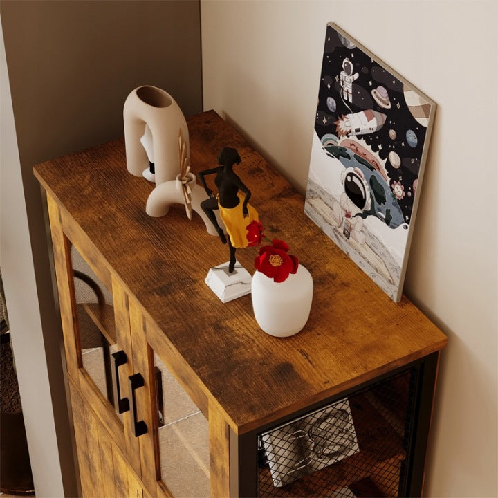 Komoda Rustykalna Loft Retro – Kredens Vintage do Salonu i Kuchni