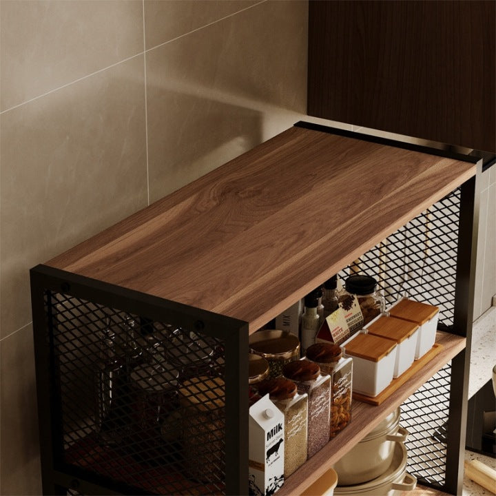 Kredens Loft Industrialny 151 cm – Komoda Regał Jasny Brąz