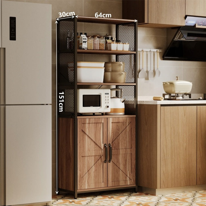 Kredens Loft Industrialny 151 cm – Komoda Regał Jasny Brąz