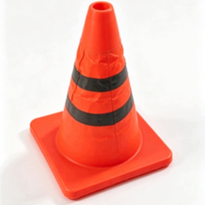 Pachołek Drogowy Składany 45 cm Odblaskowy Teleskopowy Pomarańczowy 25x25 cm