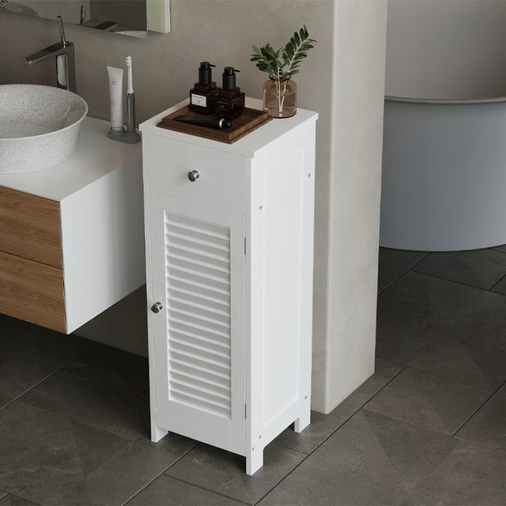 Szafka Łazienkowa Słupek Biała 87 cm – Loft z Szufladą i Półkami