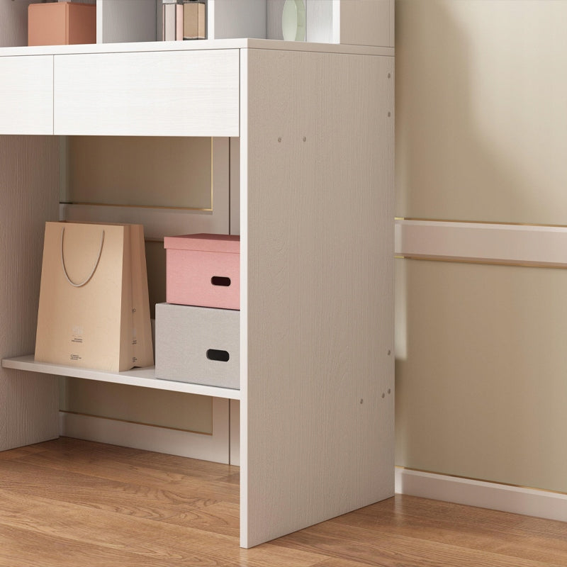 Toaletka kosmetyczna z lustrem LED 80 cm – nowoczesna toaletka do makijażu i wizażu w stylu loft