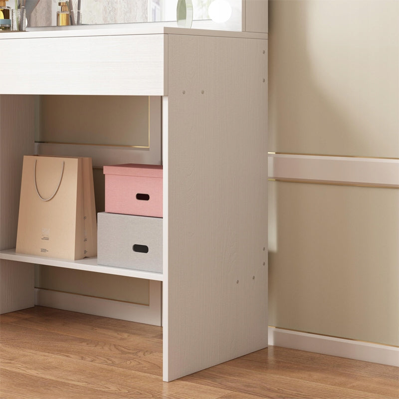 Toaletka kosmetyczna z lustrem LED – nowoczesna toaletka do makijażu i wizażu w stylu glamour loft