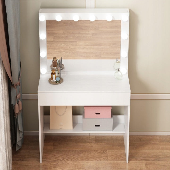 Toaletka kosmetyczna z lustrem LED – nowoczesna toaletka do makijażu i wizażu w stylu glamour loft