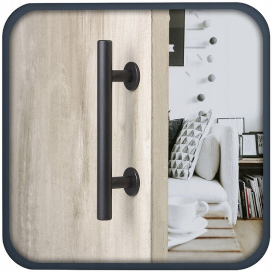 Uchwyt klamka do drzwi przesuwnych czarna matowa
