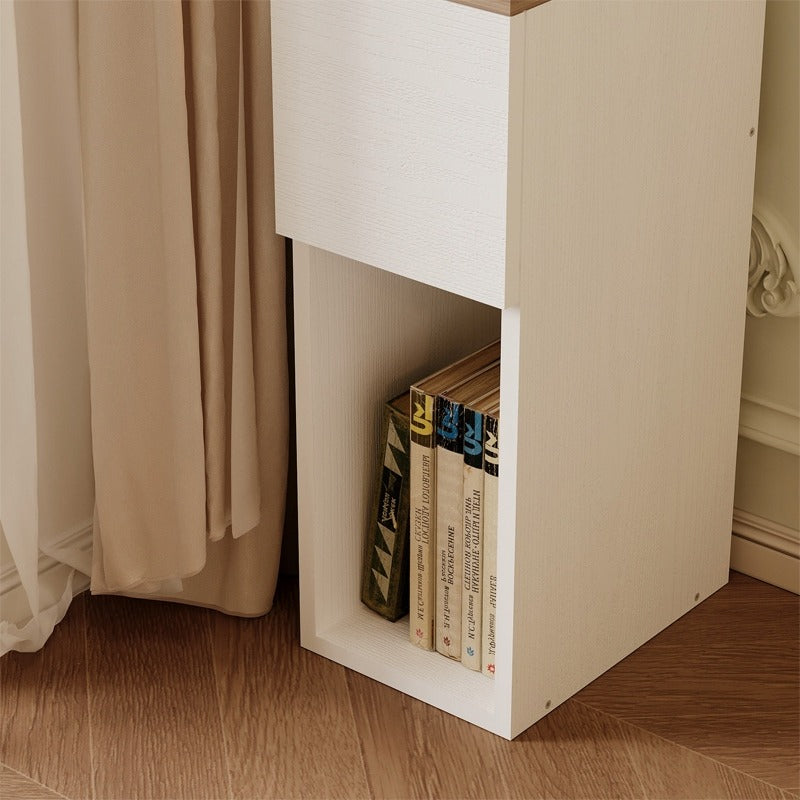 Szafka nocna wąska z szufladą stolik z półką nowoczesny loft sypialni 55 cm