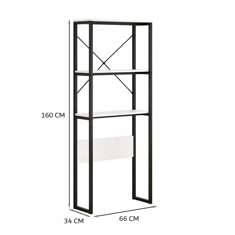 Półka łazienkowa nad pralką – styl loftowy, 160 cm