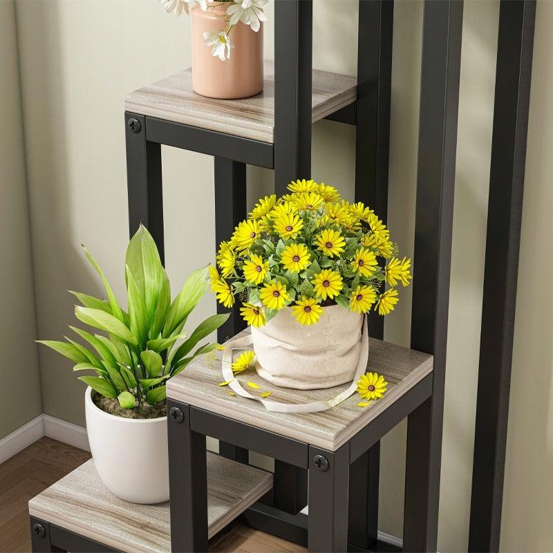 Metalowy stojak na rośliny 4 poziomy nowoczesne