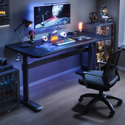 Biurko dla graczy, 120x60 cm, czarne, maksymalny komfort dla graczy