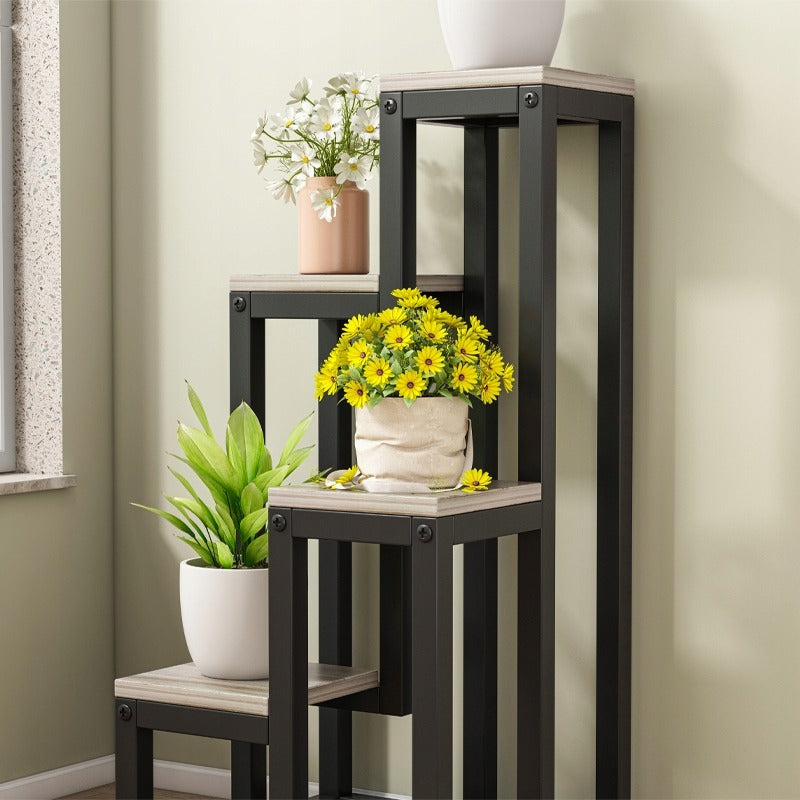 Metalowy stojak na rośliny 4 poziomy nowoczesne