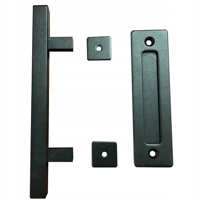 Klamka do drzwi przesuwnych uchwyt matowy czarny pochwyt retro loft premium