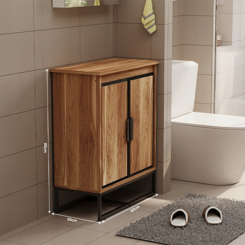 Szafka pod umywalkę łazienkowa jasny brąz 82cm