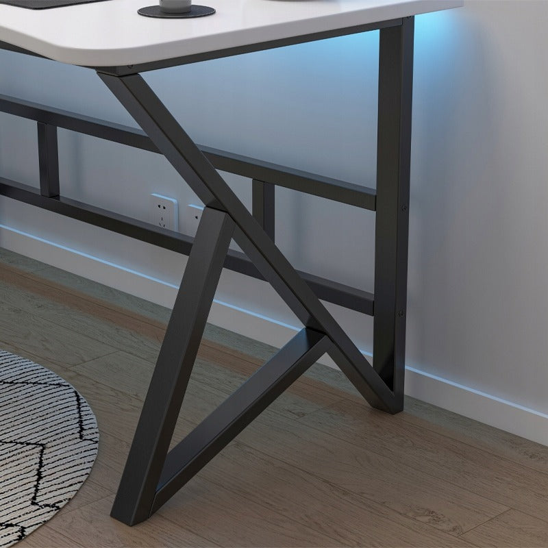 Biurko komputerowe białe gamingowe nowoczesne dla gracza loft duże 120 cm