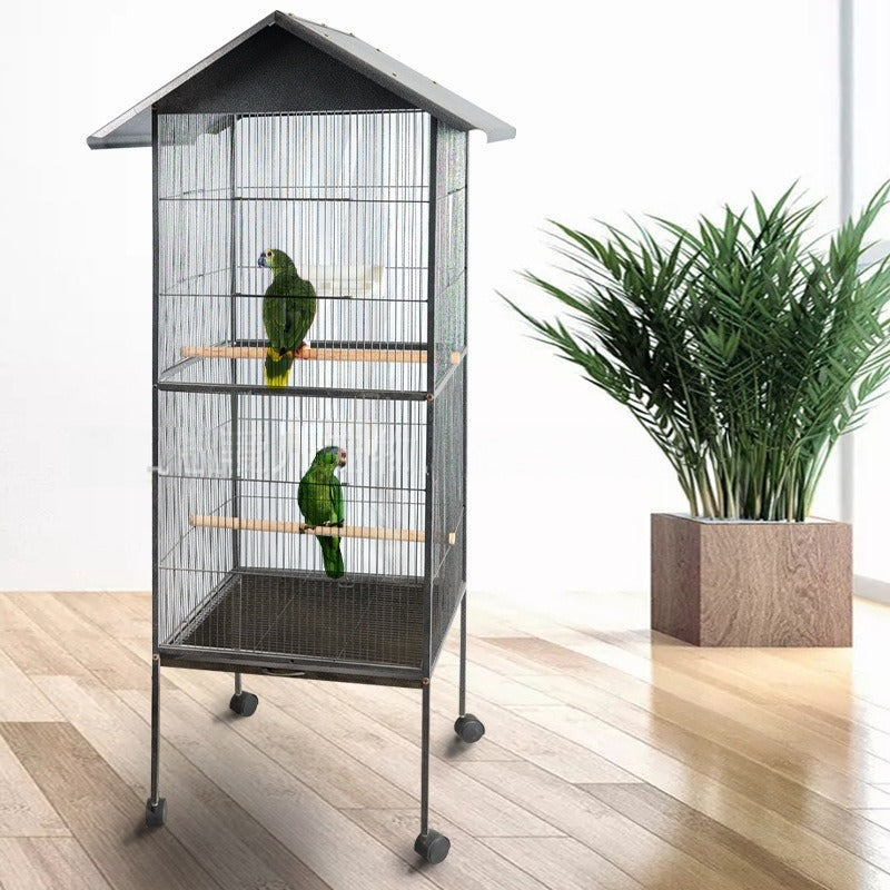 Klatka duża metalowa dla ptaków egzotycznych woliera dla papug kanarków