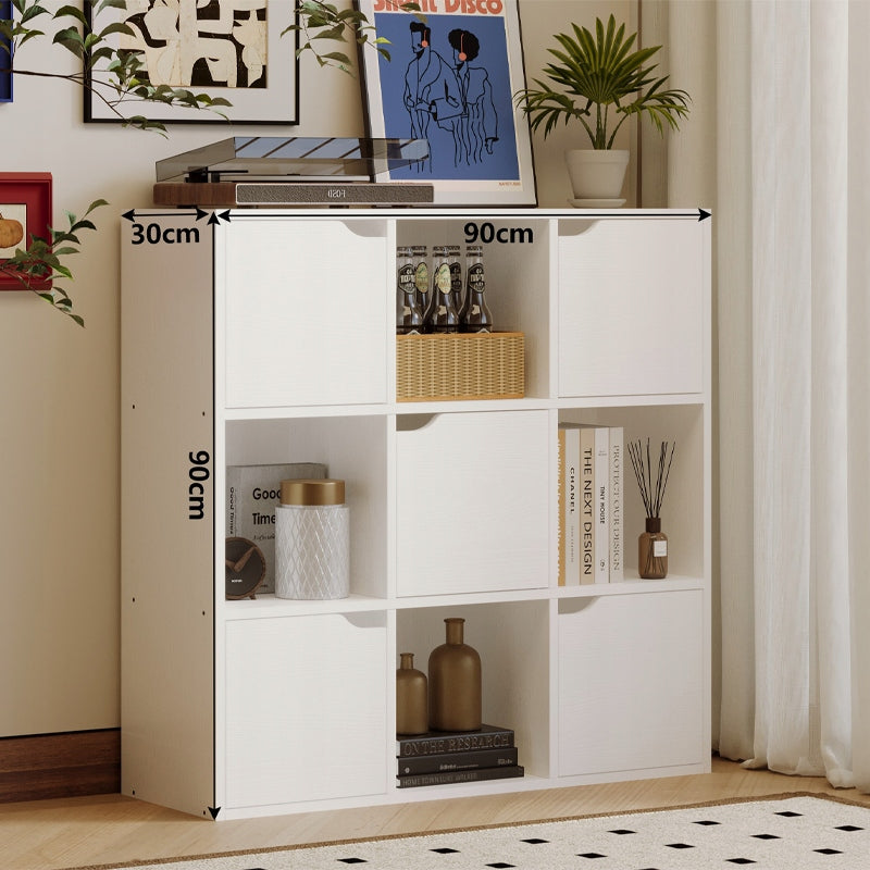 Regał szafka komoda 9półek biała nowoczesna loft