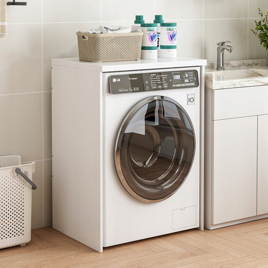 Szafka łazienkowa nad pralką  – korpus biały do urządzeń AGD, 64 cm