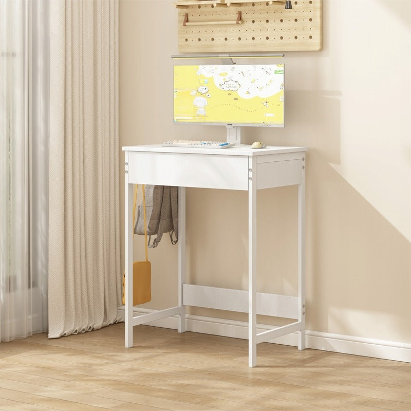 Biurko komputerowe dla dzieci z szufladą – białe, 60 cm