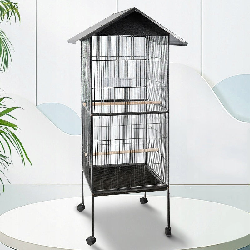 Klatka duża metalowa dla ptaków egzotycznych woliera dla papug kanarków