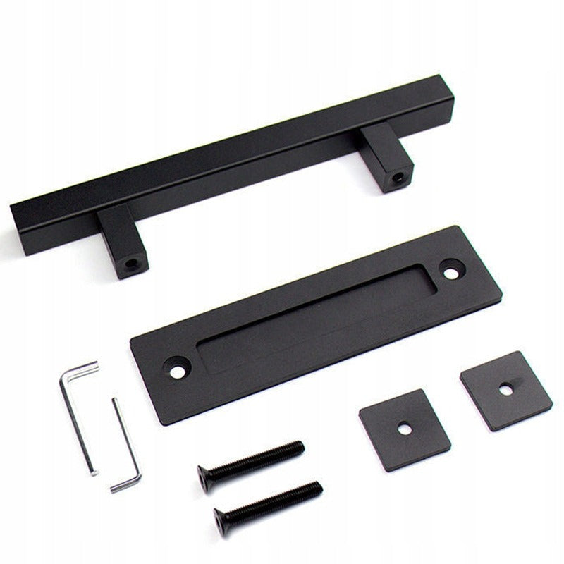 Klamka do drzwi przesuwnych uchwyt matowy czarny pochwyt retro loft premium