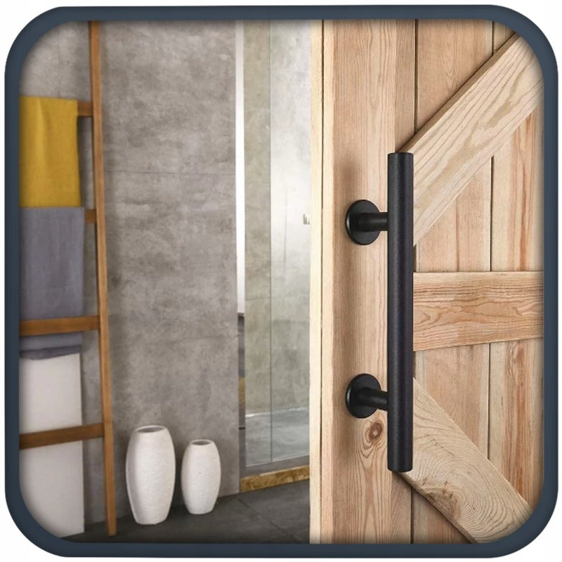 Uchwyt klamka do drzwi przesuwnych czarna matowa