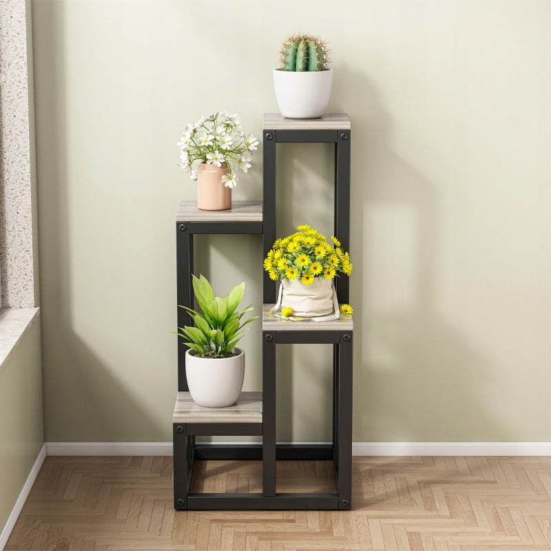 Metalowy stojak na rośliny 4 poziomy nowoczesne