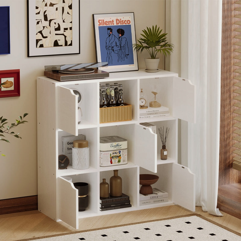 Regał szafka komoda 9półek biała nowoczesna loft